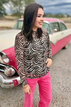 Safari Zebra Mesh Top (REG/PLUS)