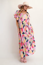 Vacation Print Maxi Dress in Lilac (REG)