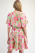 Sage Peach Blossom Dress (REG)