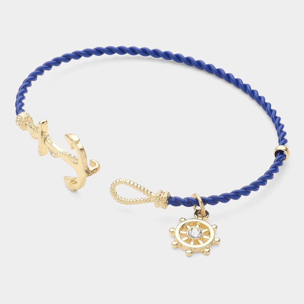 Nautical Anchor Hook Bracelet