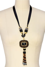 Tribal Tassel Ribbon Necklace