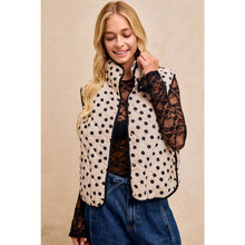 Polka Dot Quilted Vest (REG)