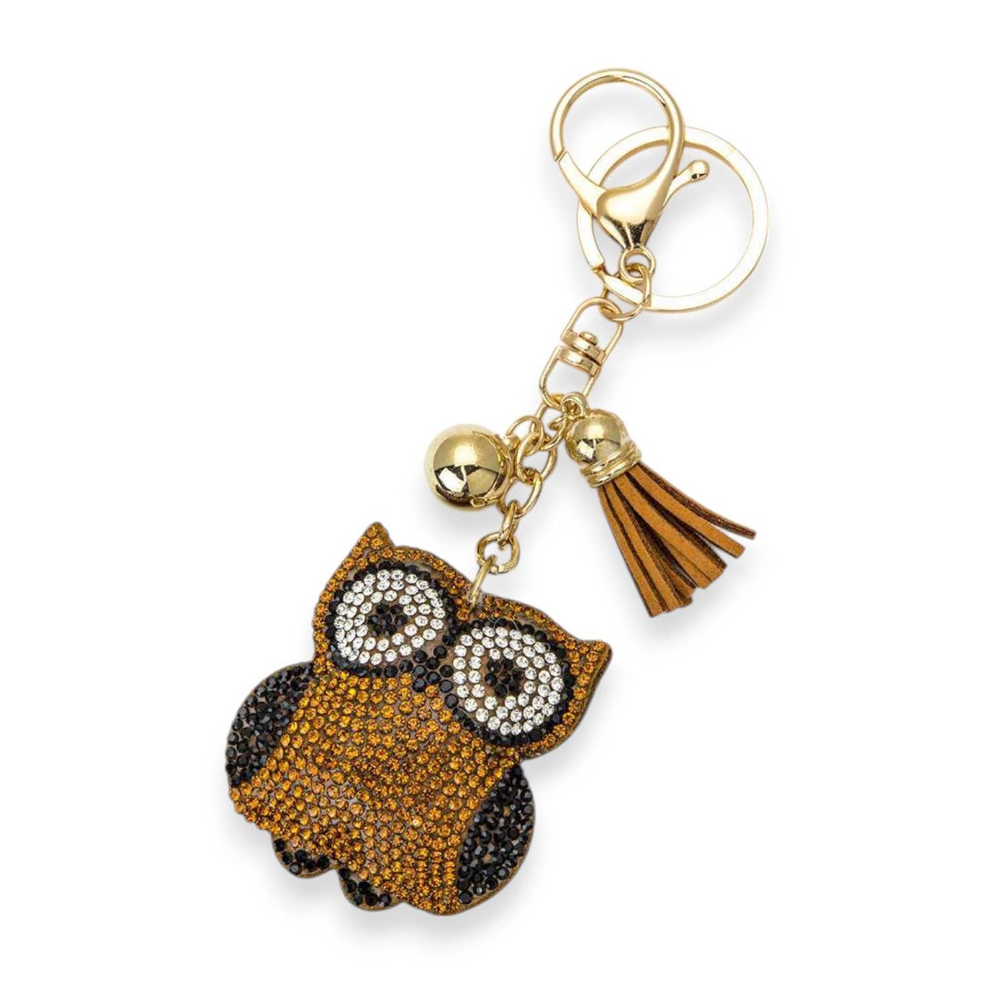 Crystal Owl Keychain