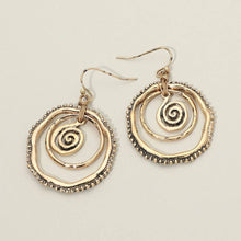 Boho Spiral Drop Earrings