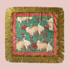 Elegant Crane Fringe Scarf