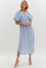 Elsa Collared Dress in Baby Blue (REG/PLUS)