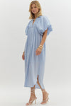 Elsa Collared Dress in Baby Blue (REG/PLUS)