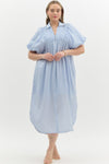 Elsa Collared Dress in Baby Blue (REG/PLUS)