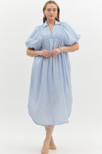 Elsa Collared Dress in Baby Blue (REG/PLUS)