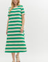 Jolene Striped Dress in Green (REG)