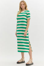 Jolene Striped Dress in Green (REG)