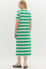 Jolene Striped Dress in Green (REG)