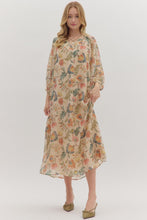 Botanical Midi Dress in Ecru (REG)