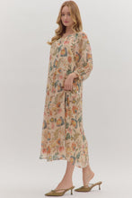 Botanical Midi Dress in Ecru (REG)