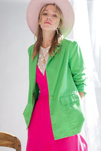 Kristi Lapel Blazer in Signal Green (REG)