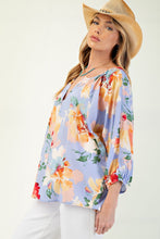 Julienne Notch Neck Floral Top (Fits like PLUS)