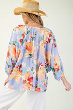 Julienne Notch Neck Floral Top (Fits like PLUS)