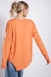 Faded Star Top in Tangerine (PLUS)