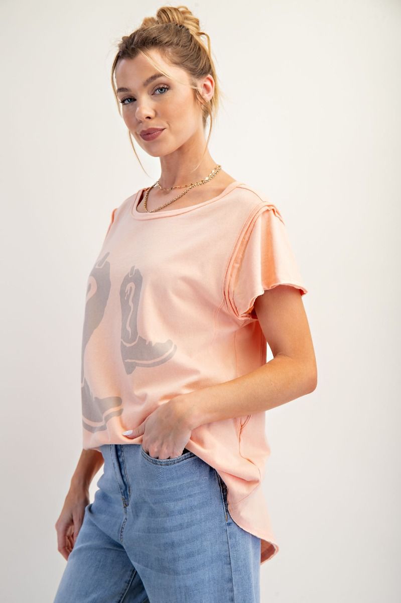 Washed Western Boot Top (REG)