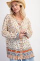 Wild Flower Button Top (REG)
