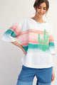 Desert Horizon Top in White (REG)