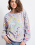 Rainbow Smiley Sweatshirt in Washed Lilac (REG)