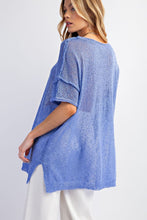 Slouchy Summer Sweater Top in Paris Blue (REG)
