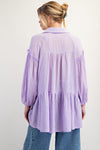 Marnie Textured Tunic Top in Lavender (REG)