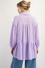 Marnie Textured Tunic Top in Lavender (REG)