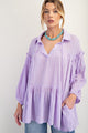 Marnie Textured Tunic Top in Lavender (REG)