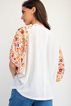 Paisley Peace Patch Top (REG)