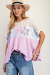 Lilac Rose Patch Top (REG/PLUS)