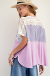 Lilac Rose Patch Top (REG/PLUS)