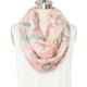 Soft Floral Infinity Scarf
