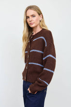 Brown & Blue Striped Cardigan (REG)