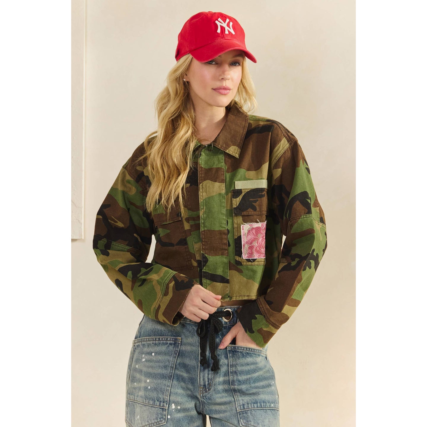 Floral Back Camo Jacket (REG)