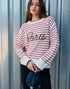Red Striped Paris Sweater (REG)