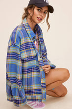 Sky Plaid Shacket (REG)