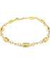 18K CZ Puka Shell Anklet