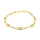 18K CZ Puka Shell Anklet