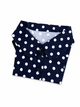 Navy Polka Dot Dickey Collar