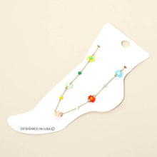 Beaded Floral Anklet