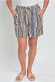 Missy Pull On Shorts in Printed Stripe (REG)