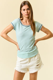 A Little Lace Top in Sage (REG)