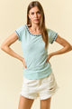 A Little Lace Top in Sage (REG)