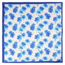 Blue Floral Fashion Scarf