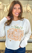 Lace Pumpkin Raw Edge Top (REG)