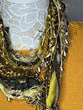 Gold and Brown Artisan Scarf