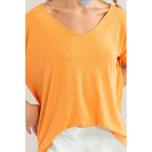 Orange V-Neck Dolman Top (REG)