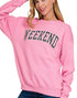 Weekend Sweatshirt in Candy Pink (REG)